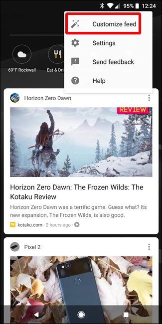 google feed for one ui