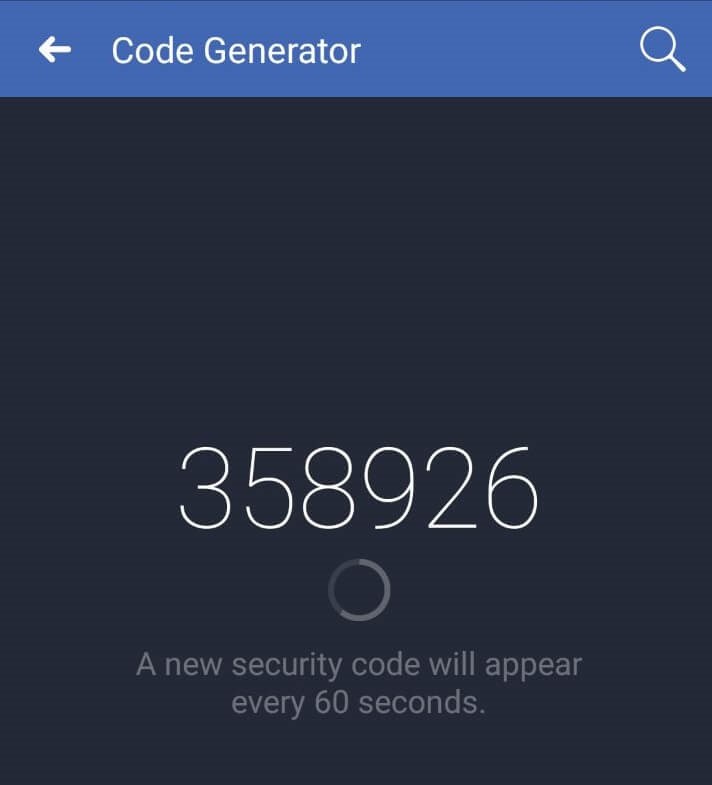 Facebook recover code not working