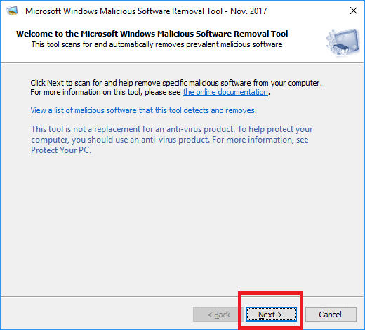 microsoft windows malicious software removal tool 64 bit