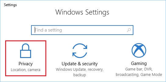 Где найти local settings windows 10