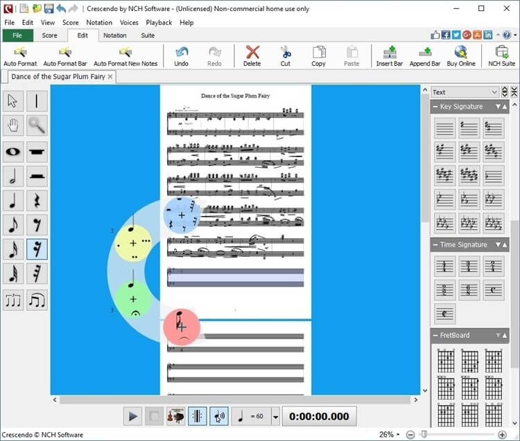 Music notation for mac
