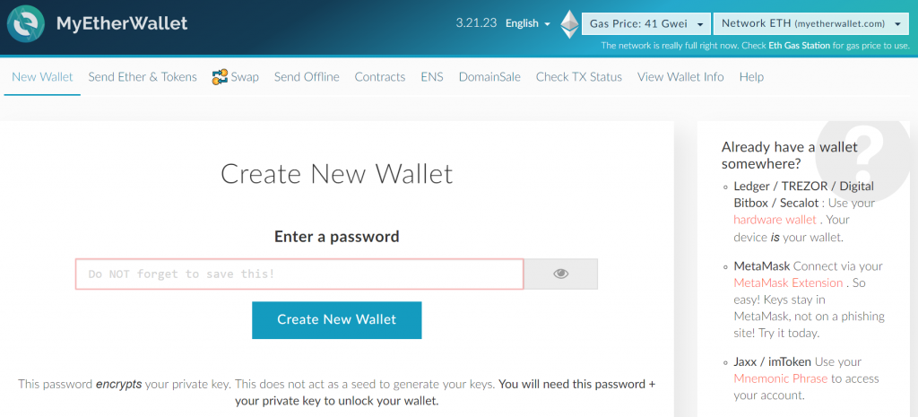 How Is My Ether Wallet Private Key Generated