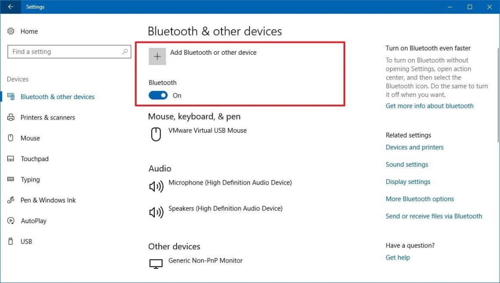 How To Use Bluetooth On Windows 10