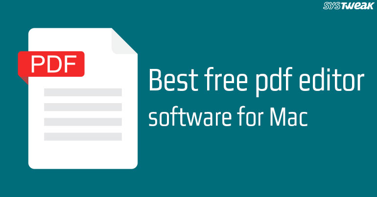 Free Pdf Editor For Mac