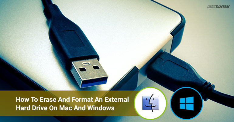 reformating an external for windows and mac