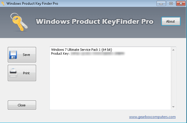 Windows 7 key finder