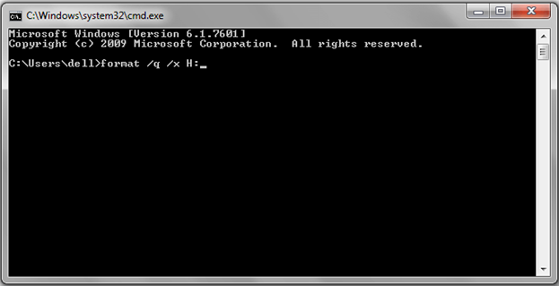 How To Format Pen Drive Using CMD In Windows 7