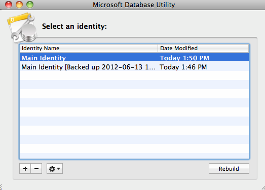 rebuild mail database in outlook for mac 2011