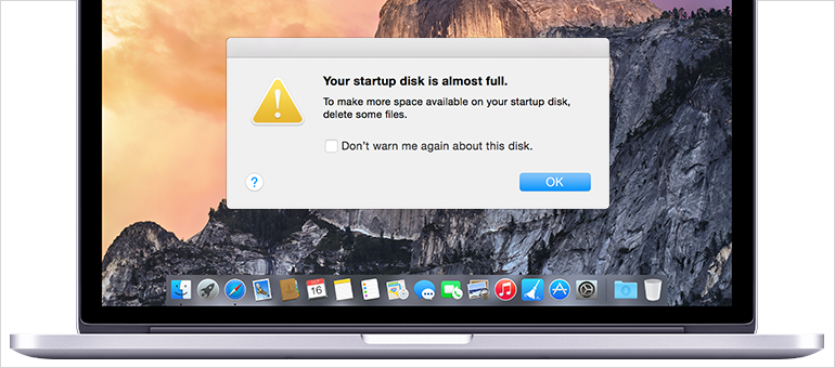How to Fix Your Startup Disk is Almost Full Error Message on Mac OS X
