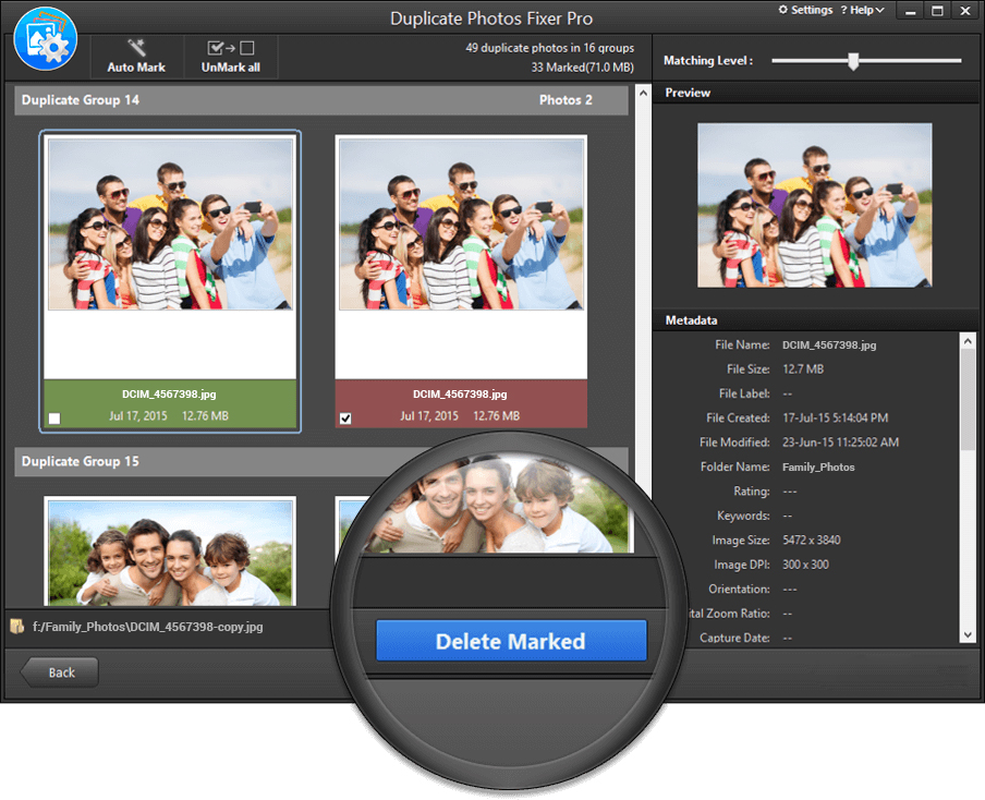 directions for duplicate photo fixer pro