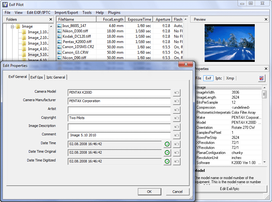 picture exif data viewer