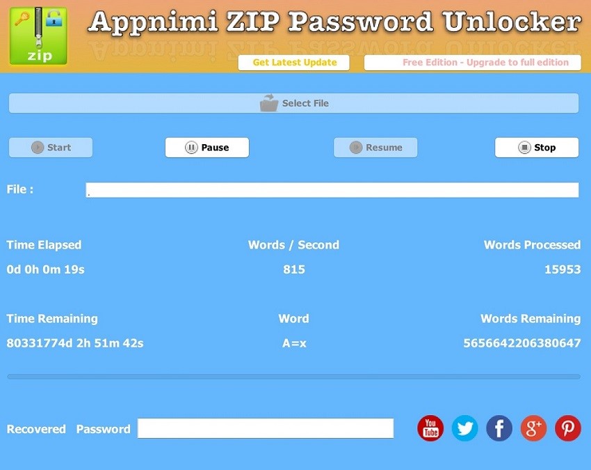 7 zip password