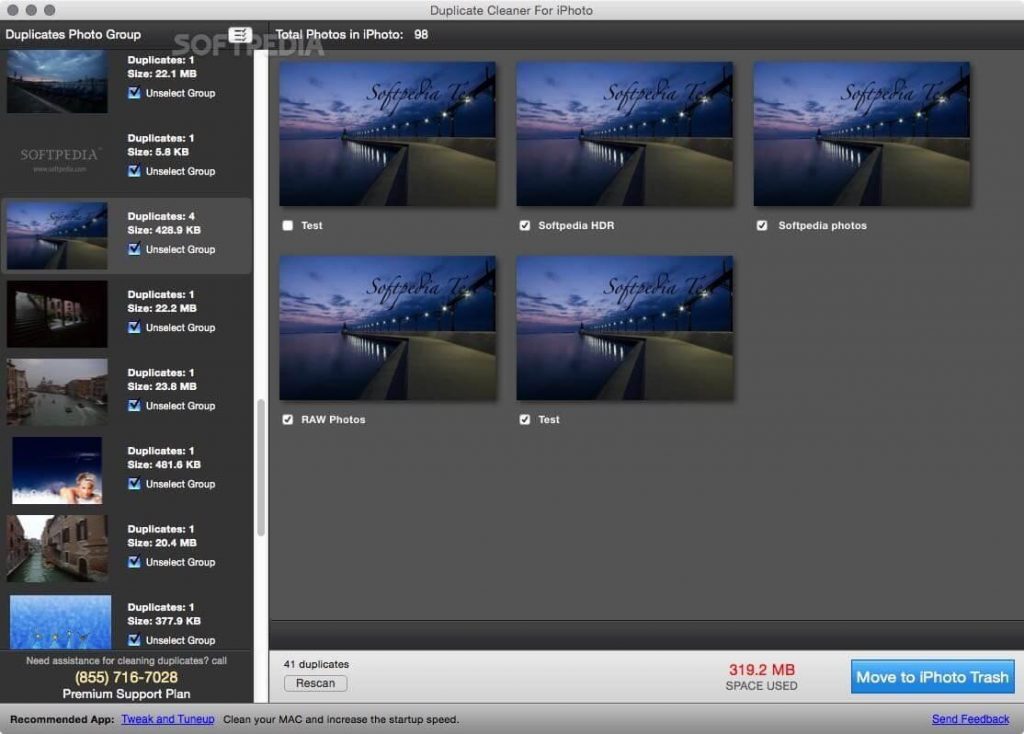 how to remove duplicates in iphoto