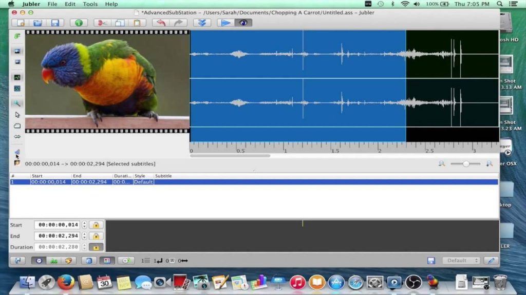 Closed captioning software for pc