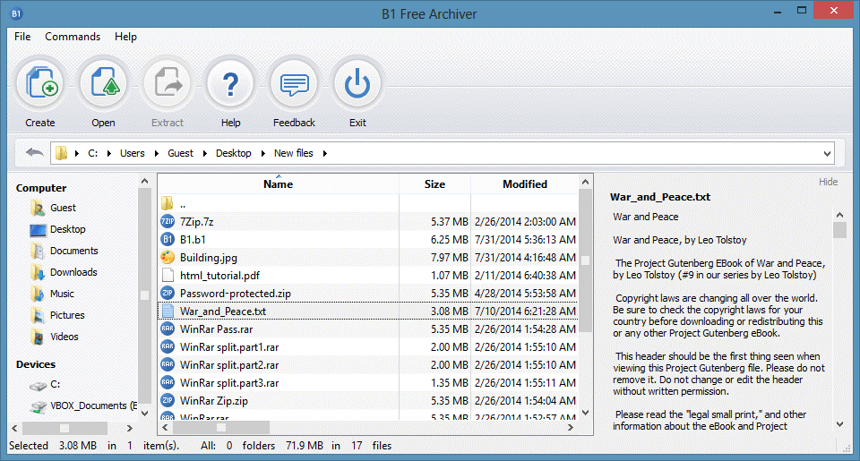 free zip and rar file extractor
