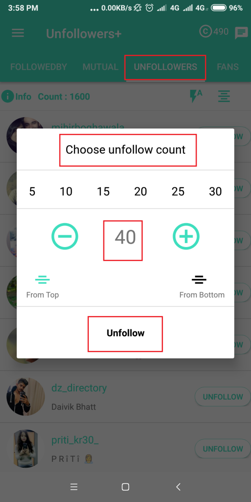 how to mass unfollow on instagram using unfollowers for instagram app 6 - 7 bulk mass unfollow on instagram apps io!   s android review 2019
