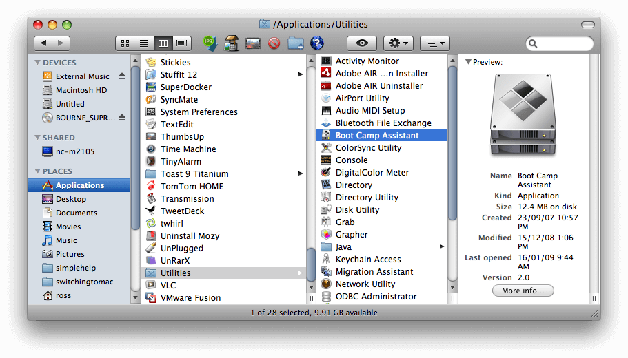 delete bootcamp partition for mac