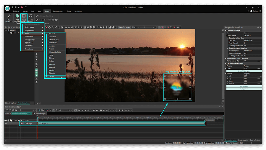 does vsdc free video editor have a watermark