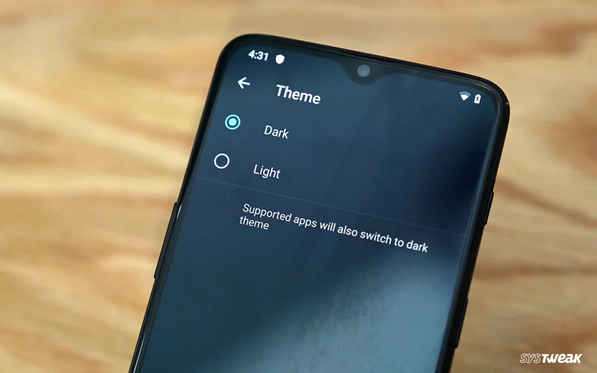 Gmail Mode Dark No Android 10