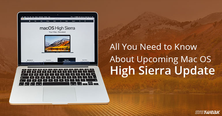 how to update to high sierra