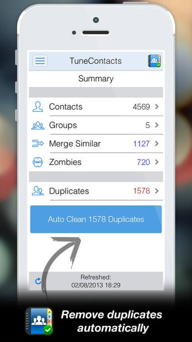 app to remove duplicate contacts iphone