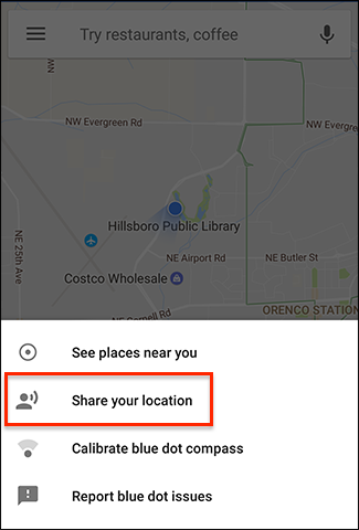 How to Temporarily Share your Current Location via Google Maps