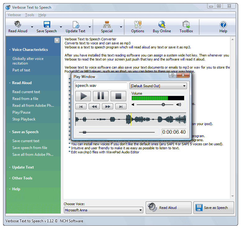 text to speech software for windows for disabled