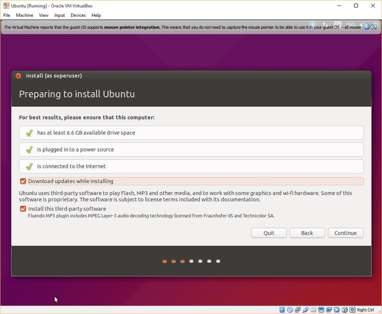 install ubuntu in virtualbox on windows 10